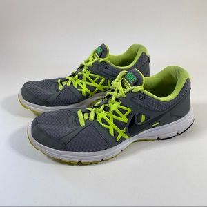 Nike Mens Air Relentless 2 511914-017 Gray Green Lace Up Running Shoes Size 9.5